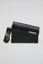 DUMIST - BLACK LEATHER SHOULDER BAG & MINI SATCHEL