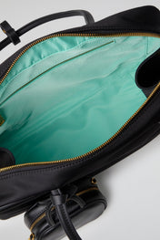 Nylon Bowler Bag With Mini Pouch