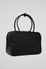 Nylon Bowler Bag With Mini Pouch