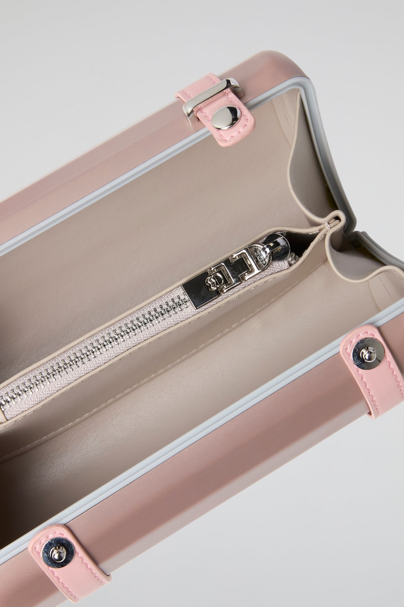 Pink Metallic Barrel Bag