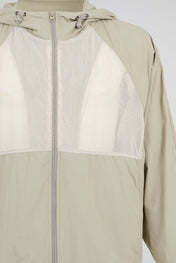 Technical Mesh Windbreaker Beige