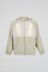 Technical Mesh Windbreaker Beige