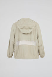 Technical Mesh Windbreaker Beige
