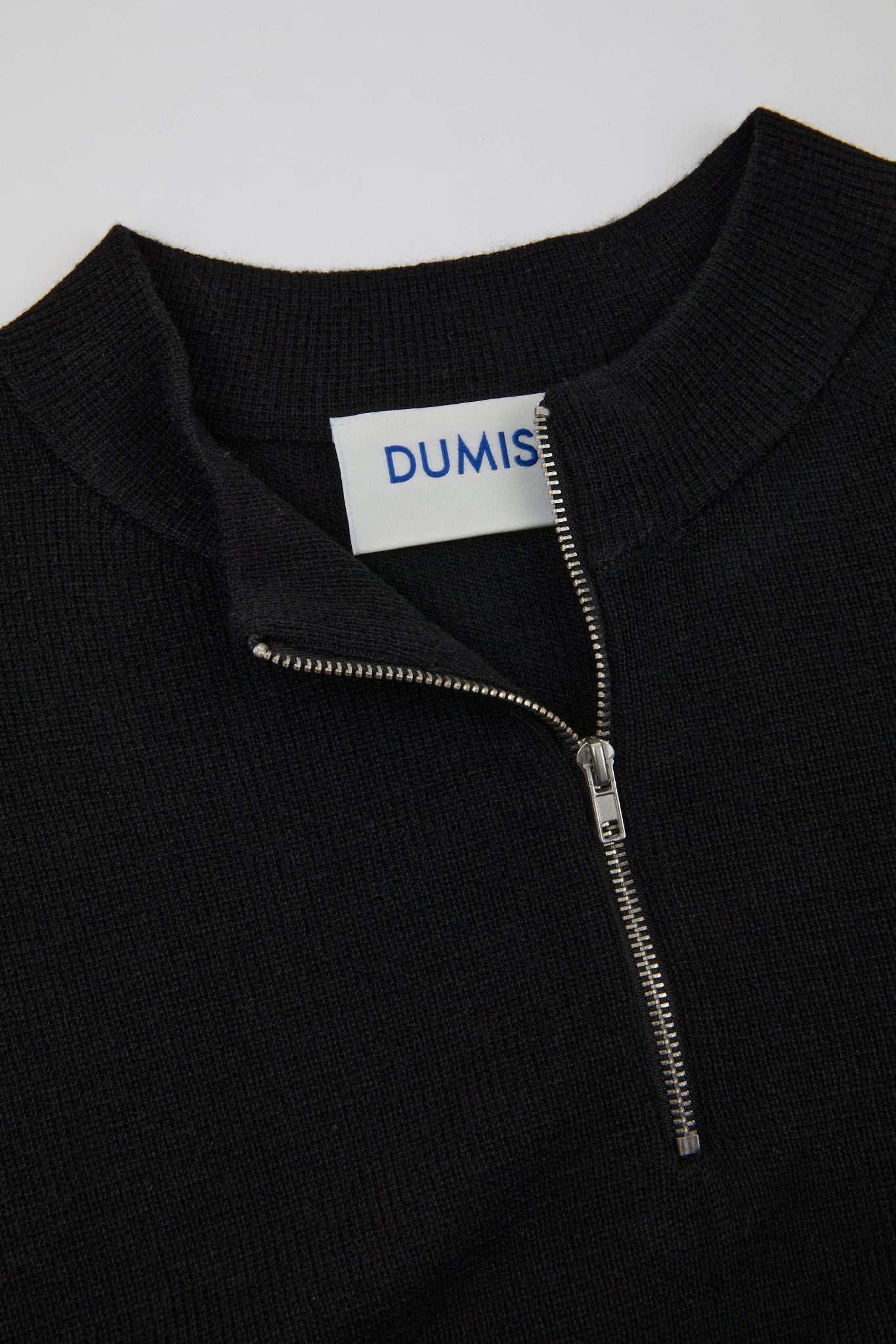 Raw Edge Zip Collar Tee