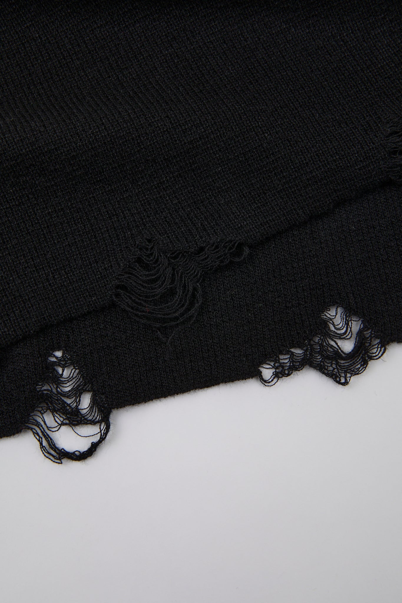 Raw Edge Zip Collar Tee