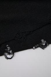 Raw Edge Zip Collar Tee