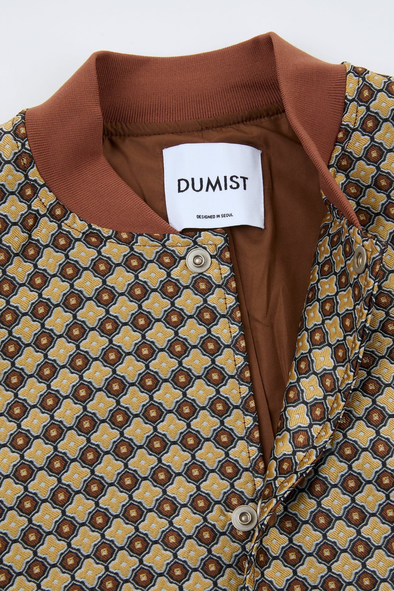 Patchwork Pattern Bomber Jacket