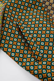 Patchwork Pattern Bomber Jacket
