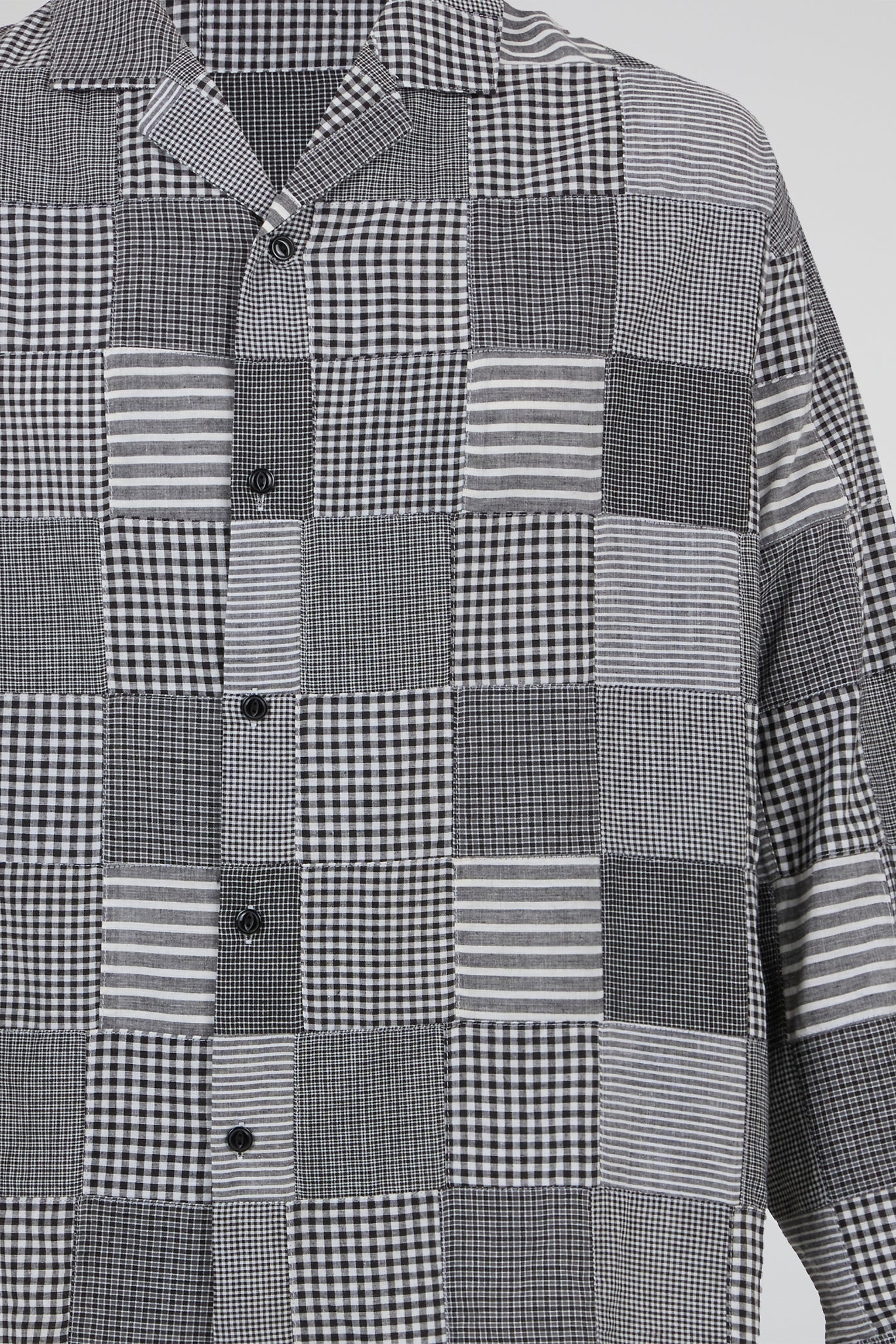 Monochrome Patchwork Shirt