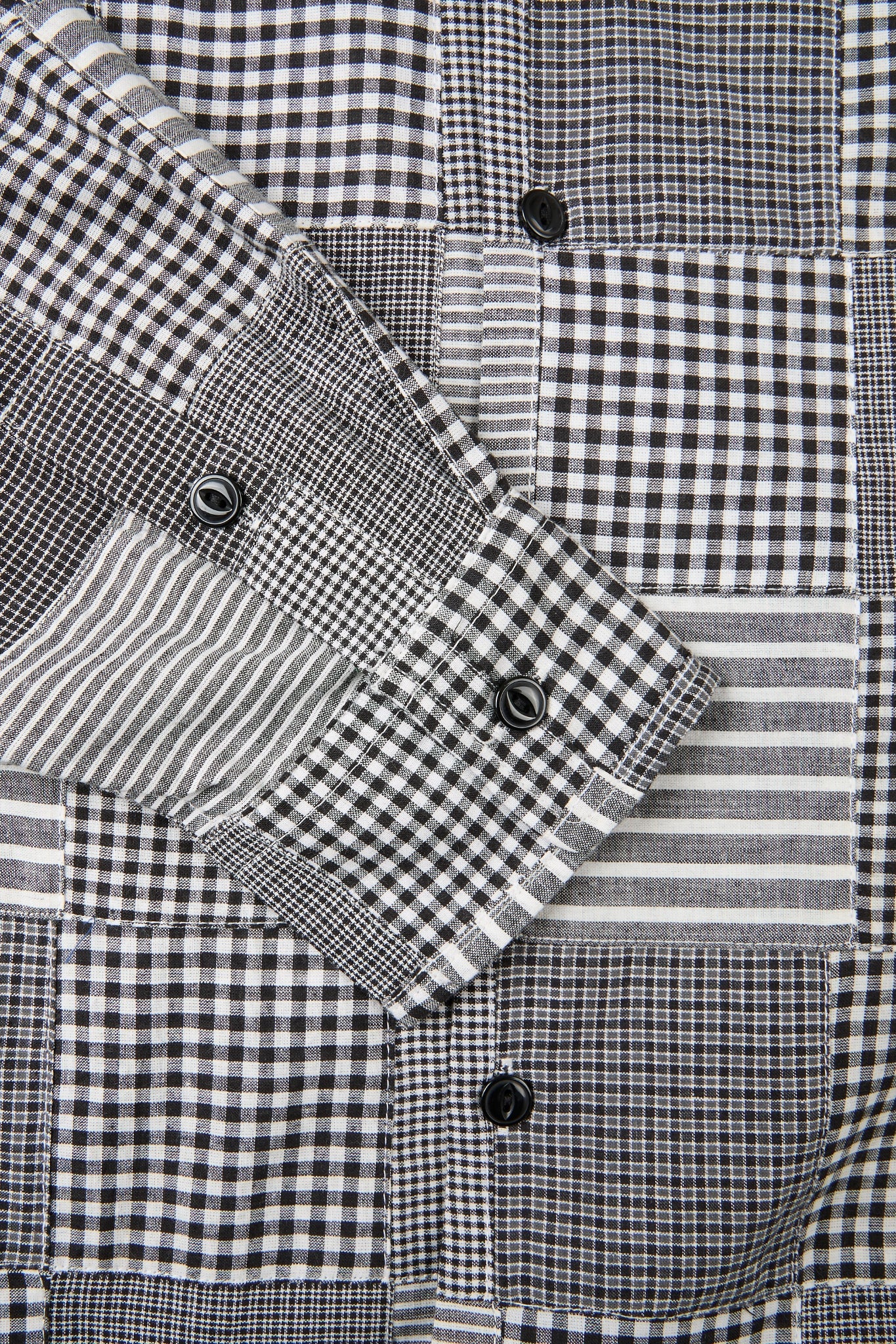 Monochrome Patchwork Shirt