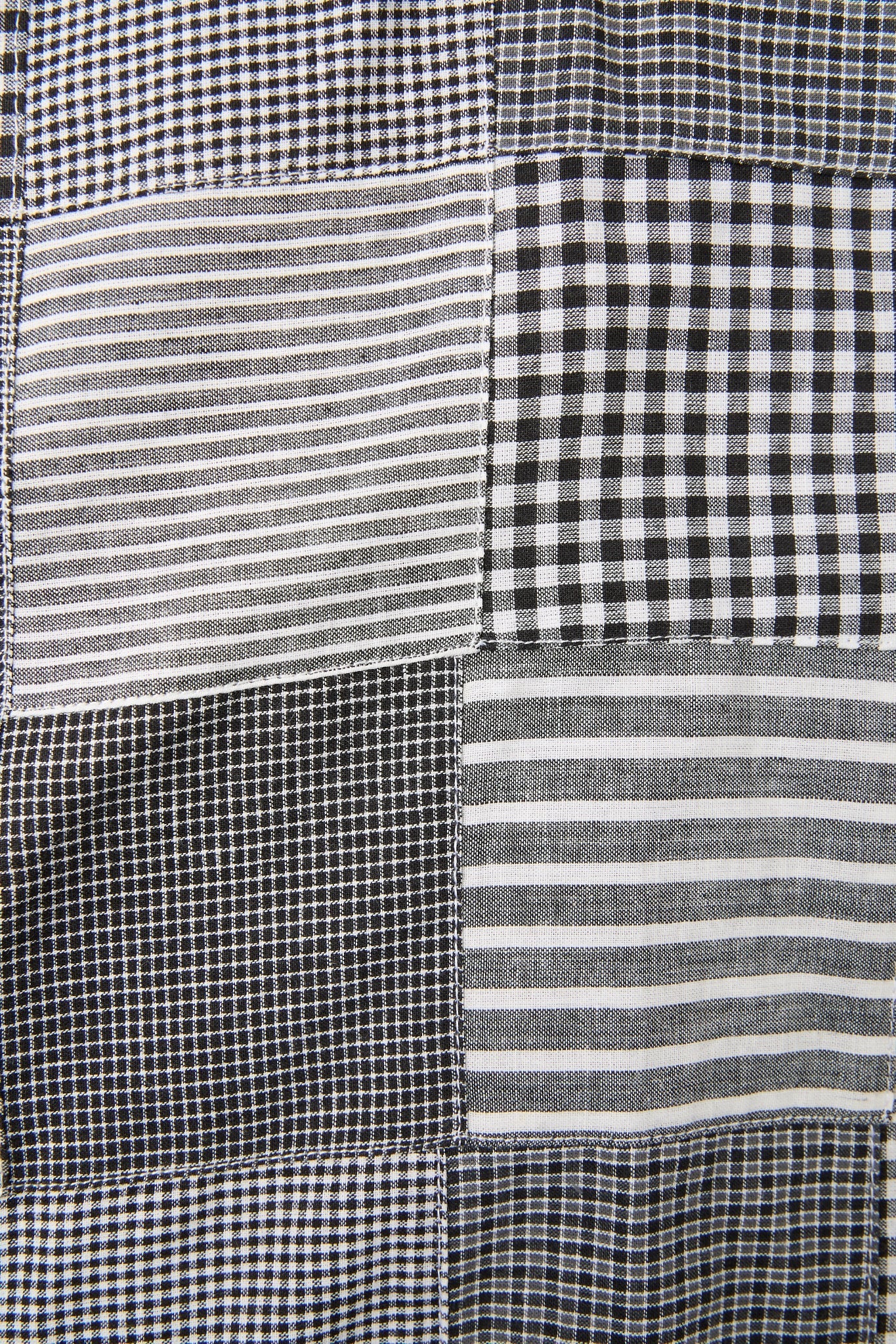 Monochrome Patchwork Shirt
