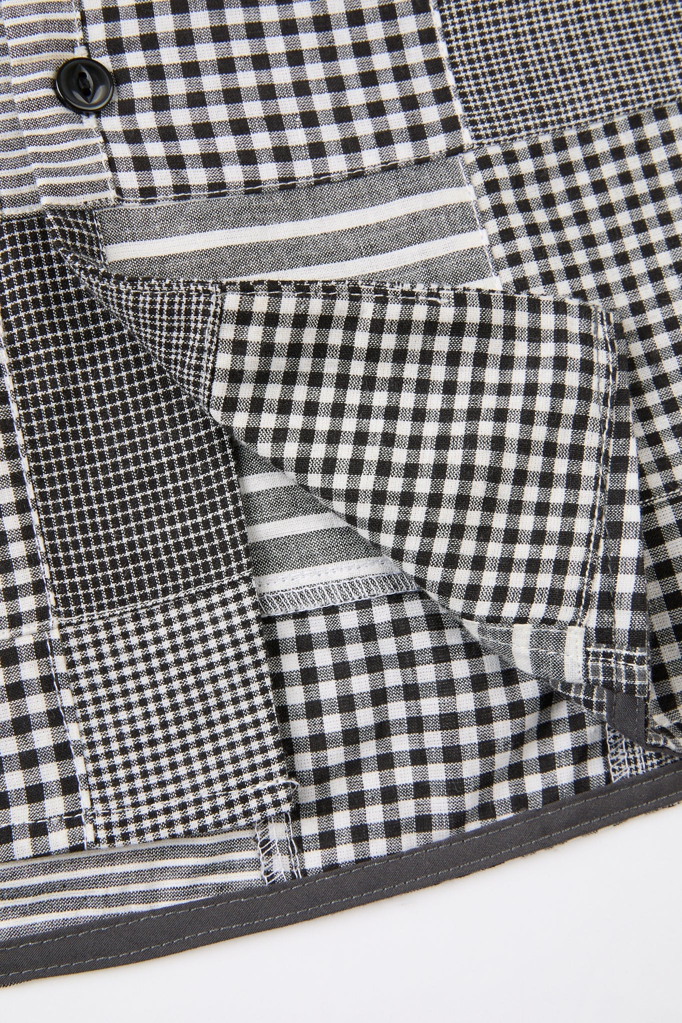 Monochrome Patchwork Shirt