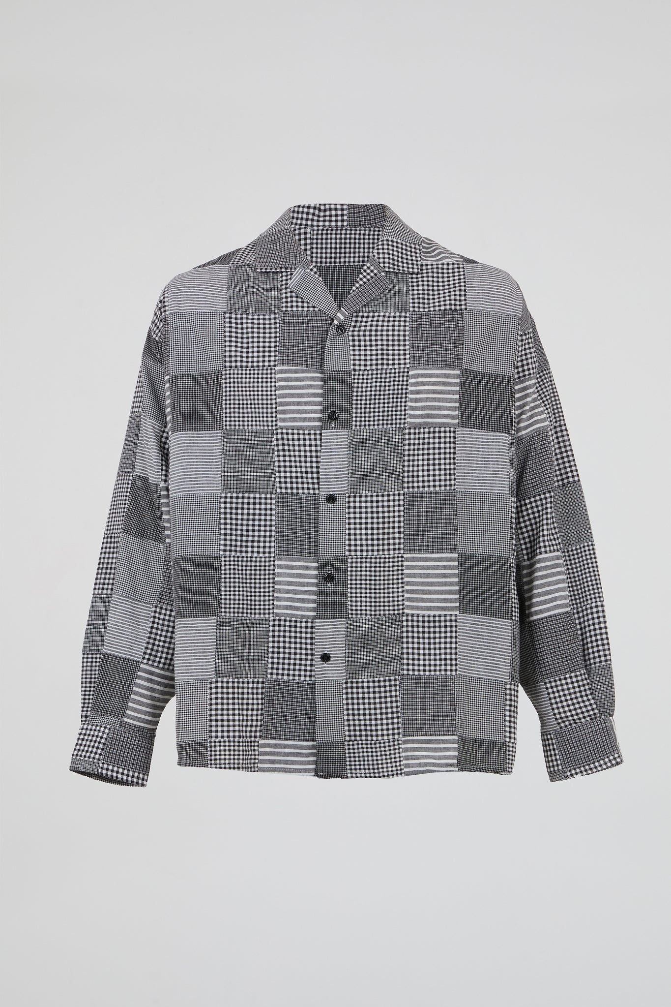 Monochrome Patchwork Shirt