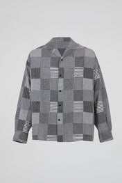 Monochrome Patchwork Shirt