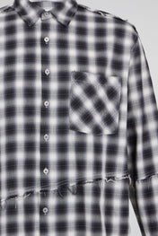 Black & White Checked Long Sleeves Shirt