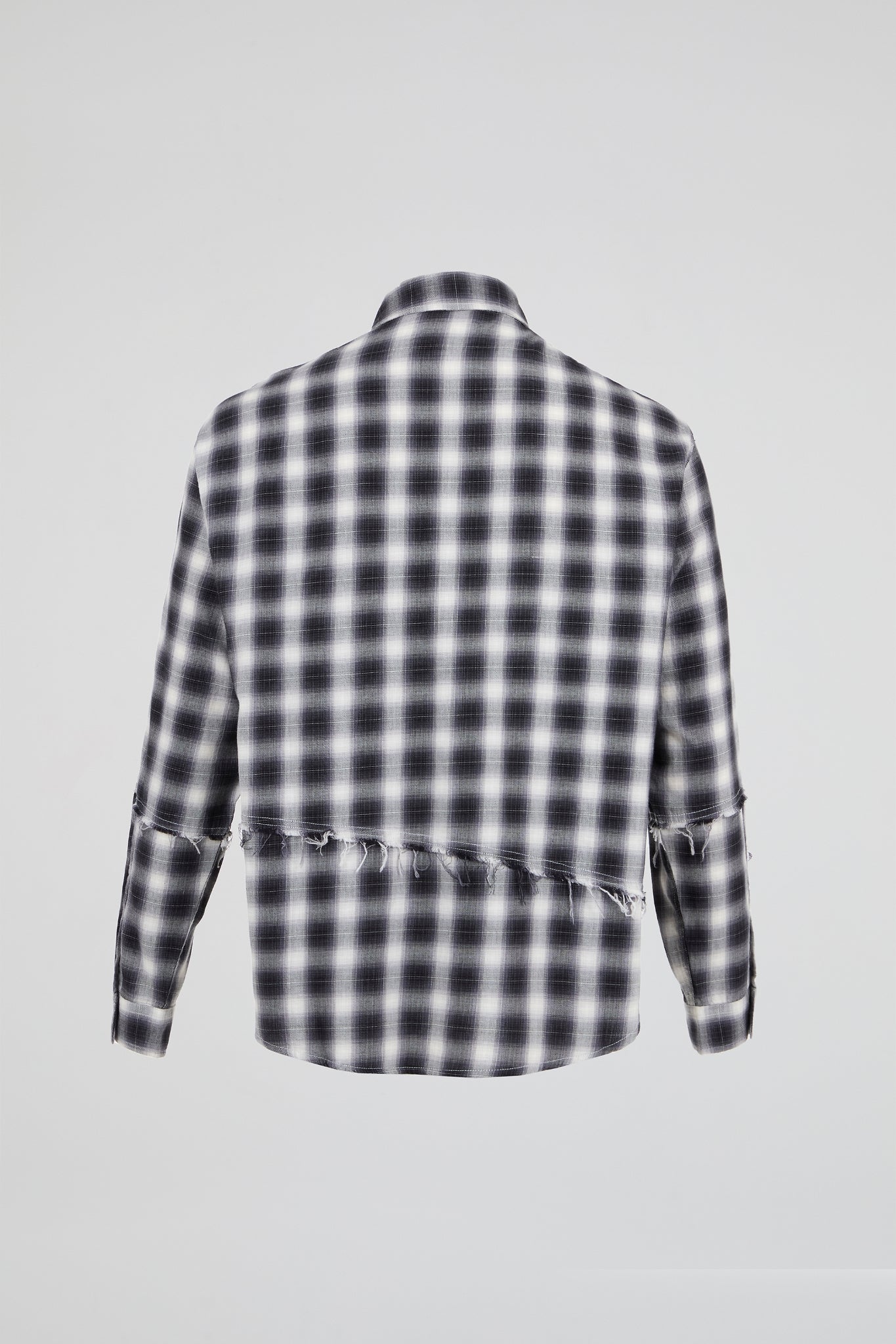 Black & White Checked Long Sleeves Shirt