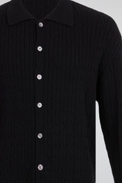 Cable Knit Button Cardigan