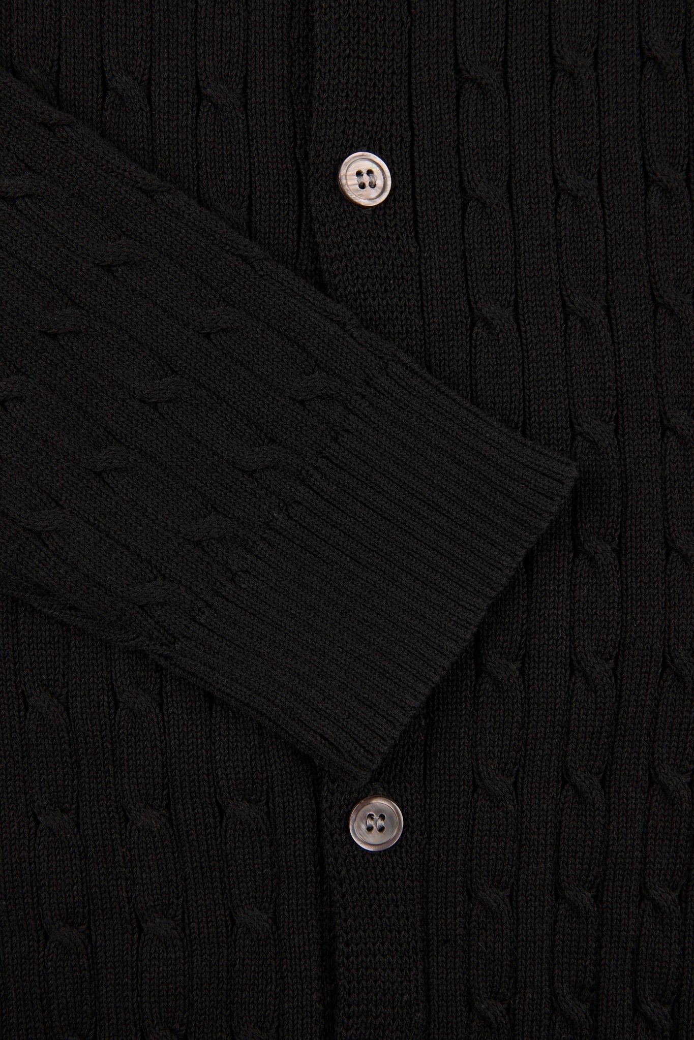 Cable Knit Button Cardigan