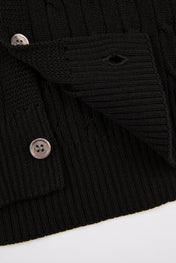 Cable Knit Button Cardigan