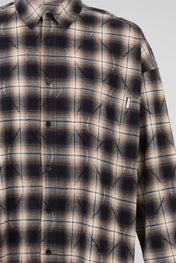 Distressed Plaid Overshirt