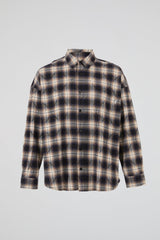 Distressed Plaid Overshirt