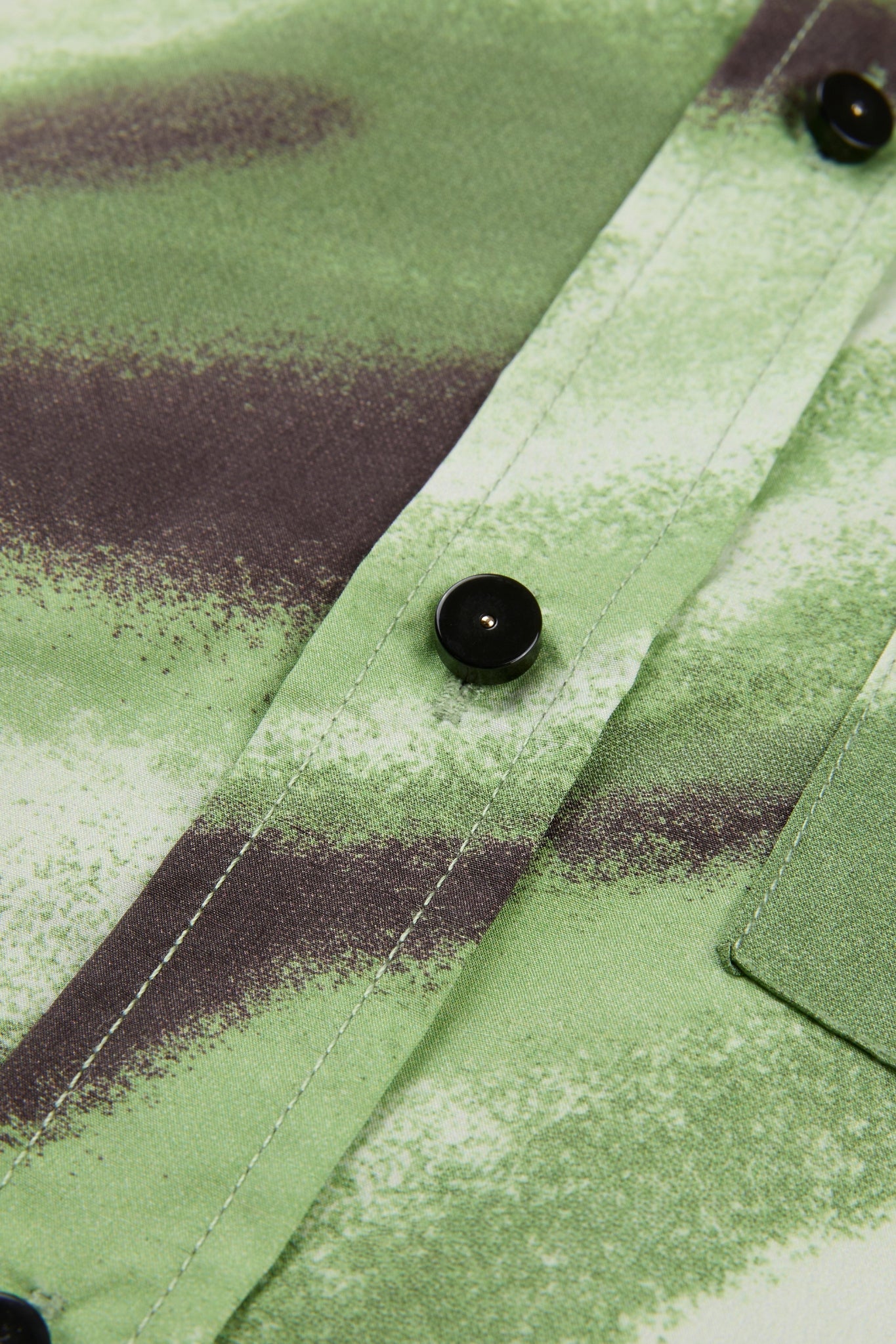 Abstract Wave Print Short Sleeve Shirt