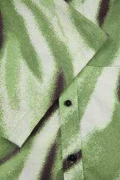 Abstract Wave Print Short Sleeve Shirt