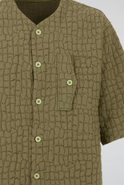 Khaki Quilted Utility Shirt