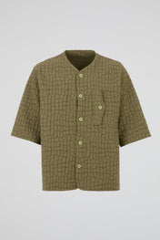 Khaki Quilted Utility Shirt