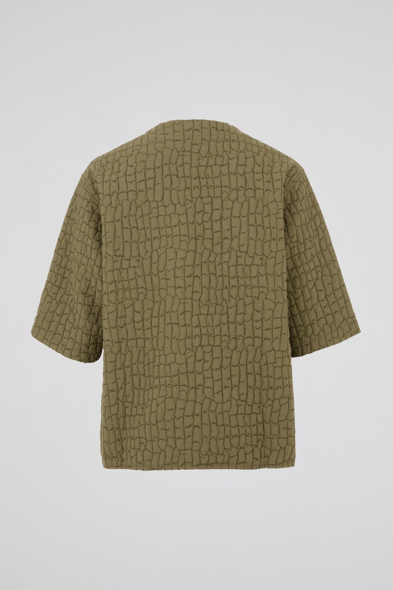 Khaki Quilted Utility Shirt