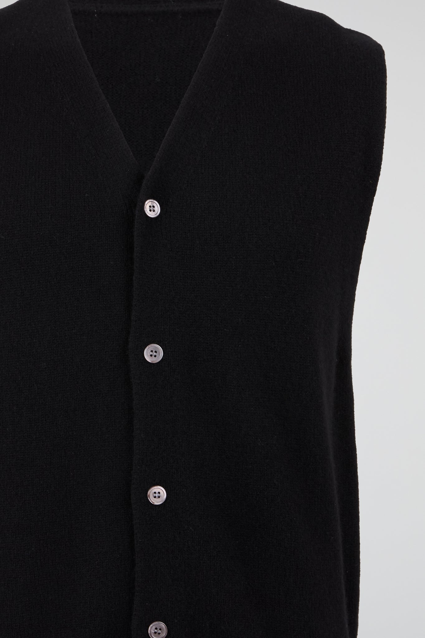 Minimal Knit Button Vest