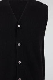 Minimal Knit Button Vest