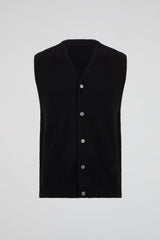 Minimal Knit Button Vest