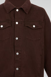 Earth Brown Vintage Wash Canvas Workwear Jacket