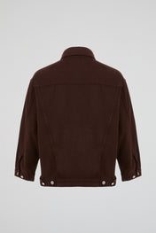 Earth Brown Vintage Wash Canvas Workwear Jacket