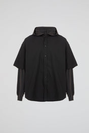 Layered Hood Utility Shirt