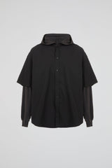 Layered Hood Utility Shirt