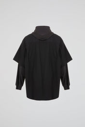 Layered Hood Utility Shirt