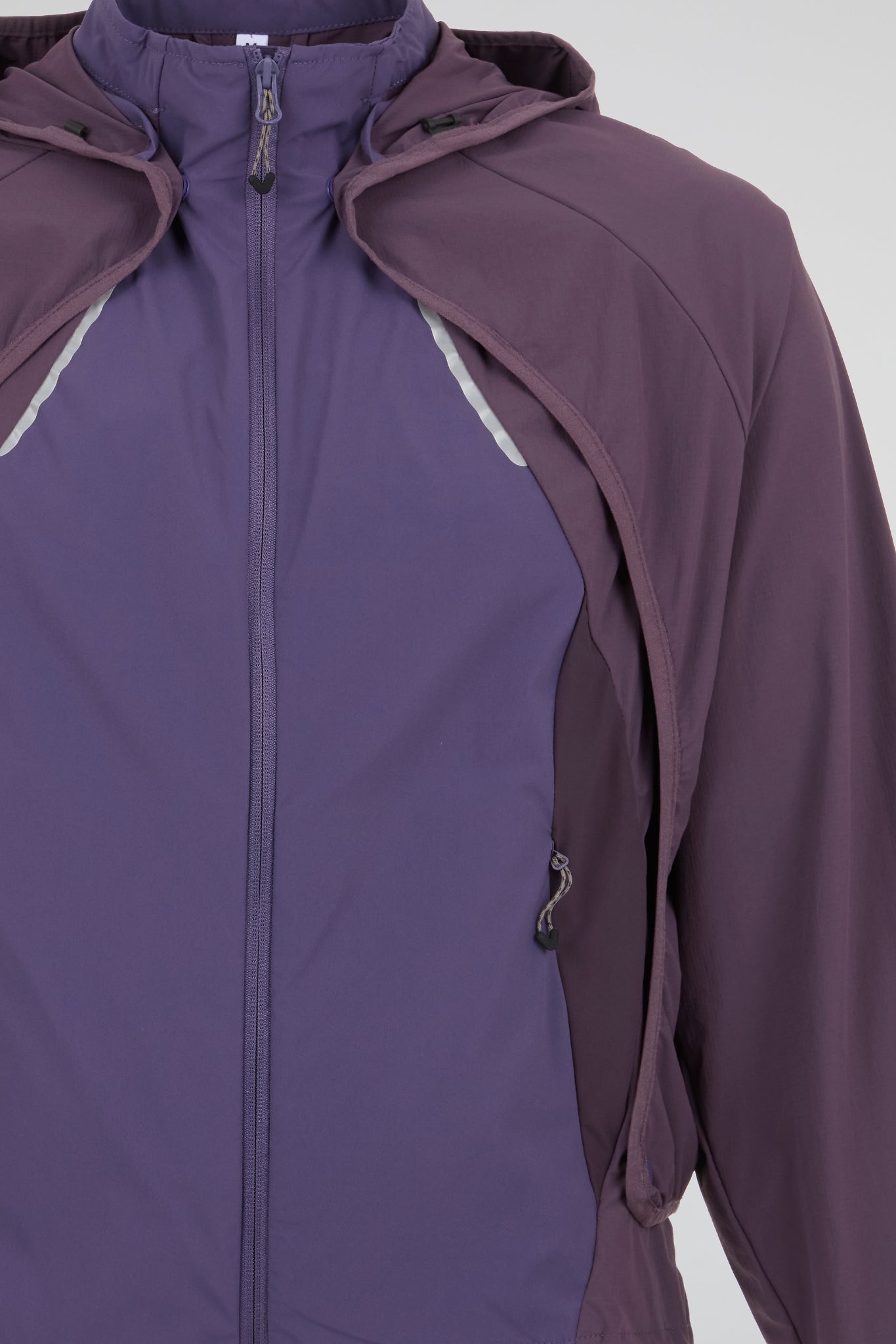 Technical Panel Windbreaker Convertible Jacket