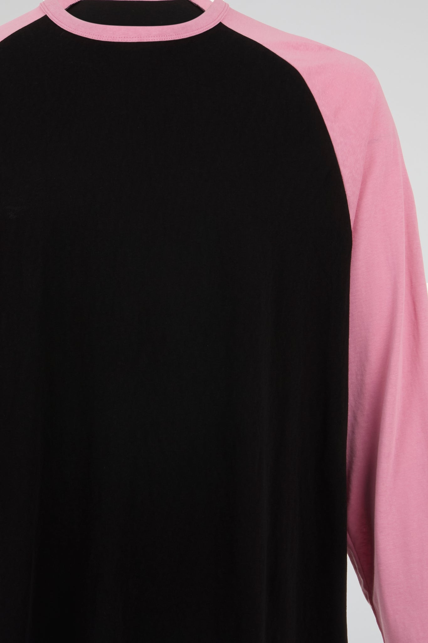 Black & Pink Raglan Long Sleeve Tee