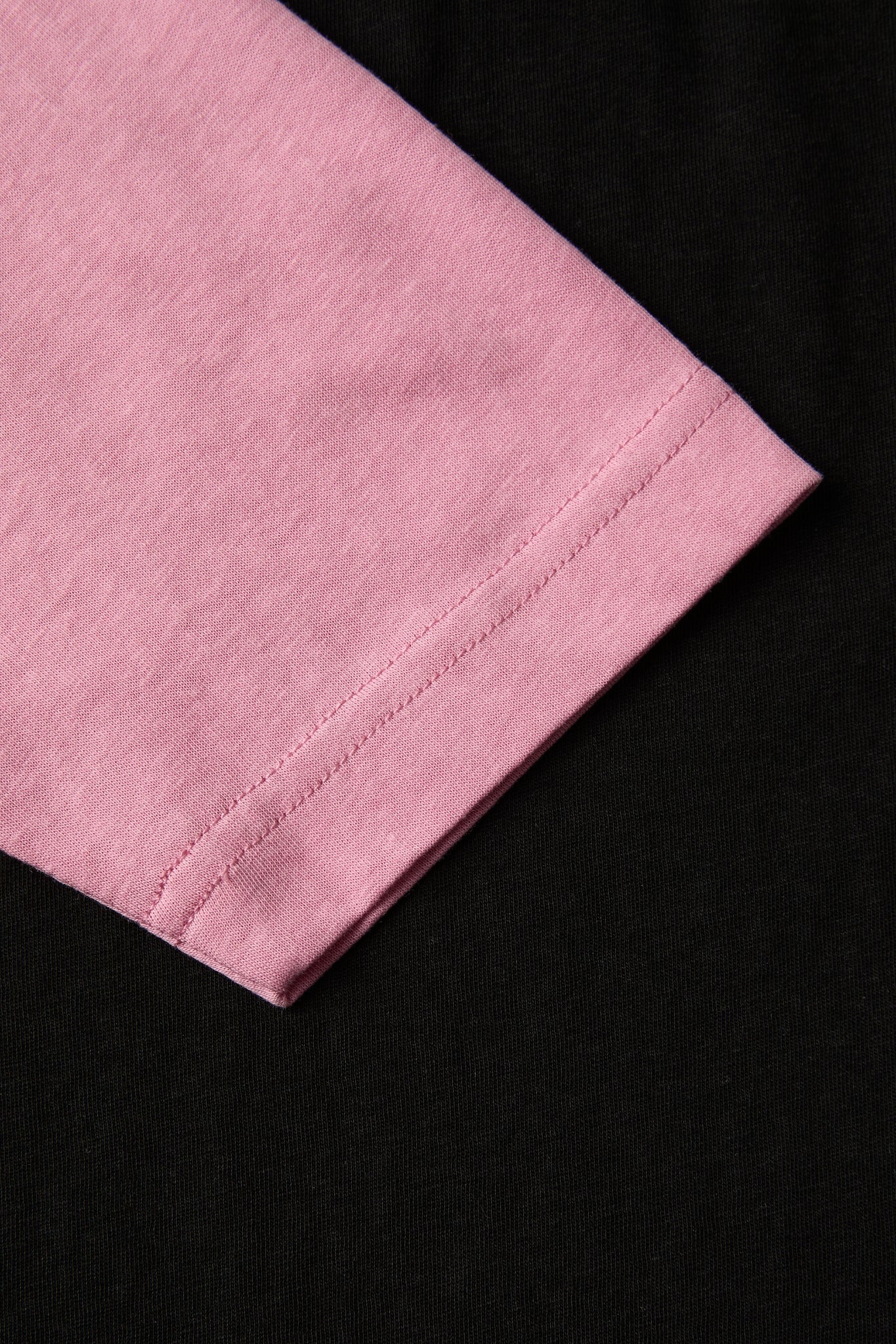 Black & Pink Raglan Long Sleeve Tee