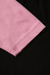 Black & Pink Raglan Long Sleeve Tee