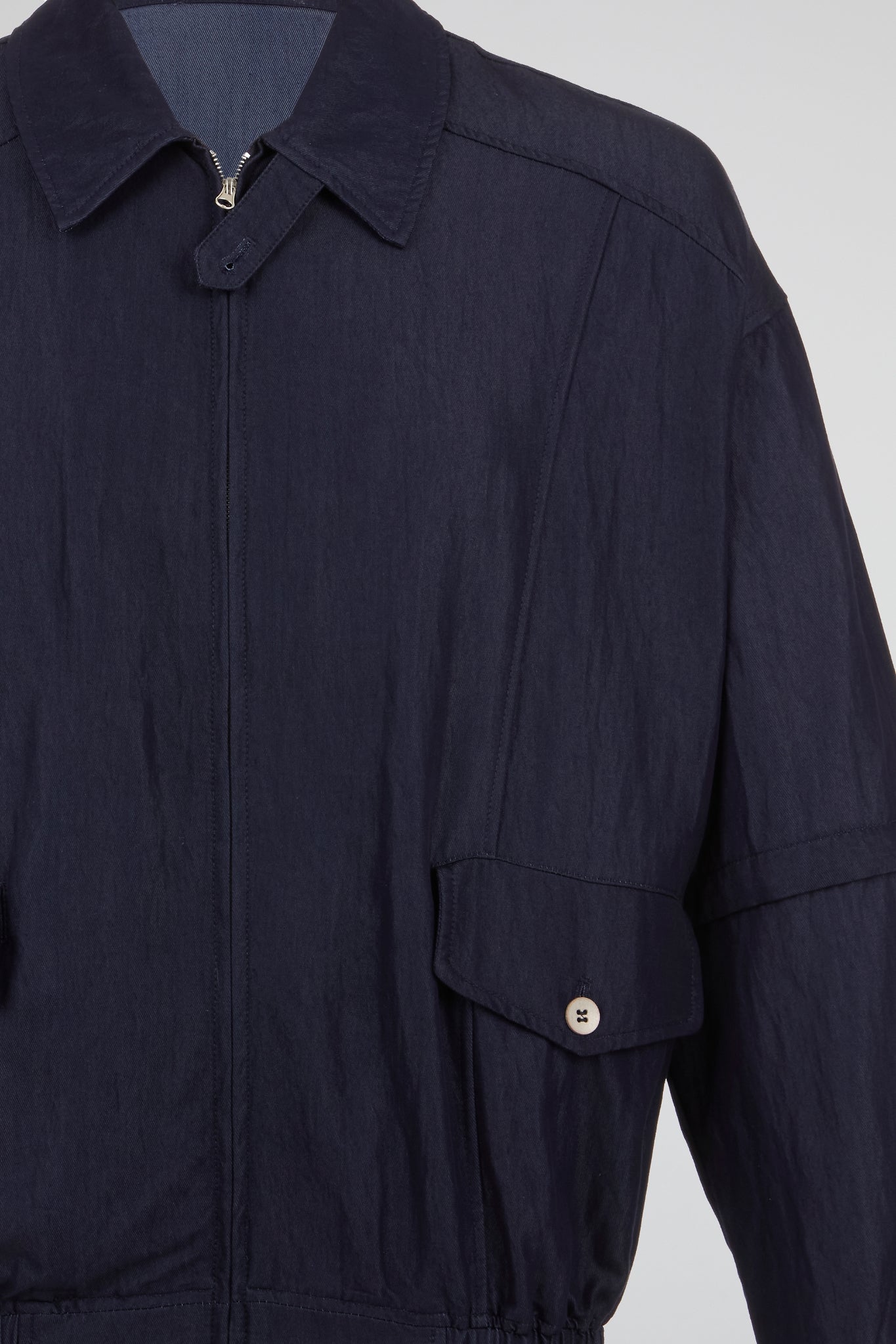 Utility Zip Navy Bomber Jacket