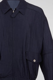 Utility Zip Navy Bomber Jacket