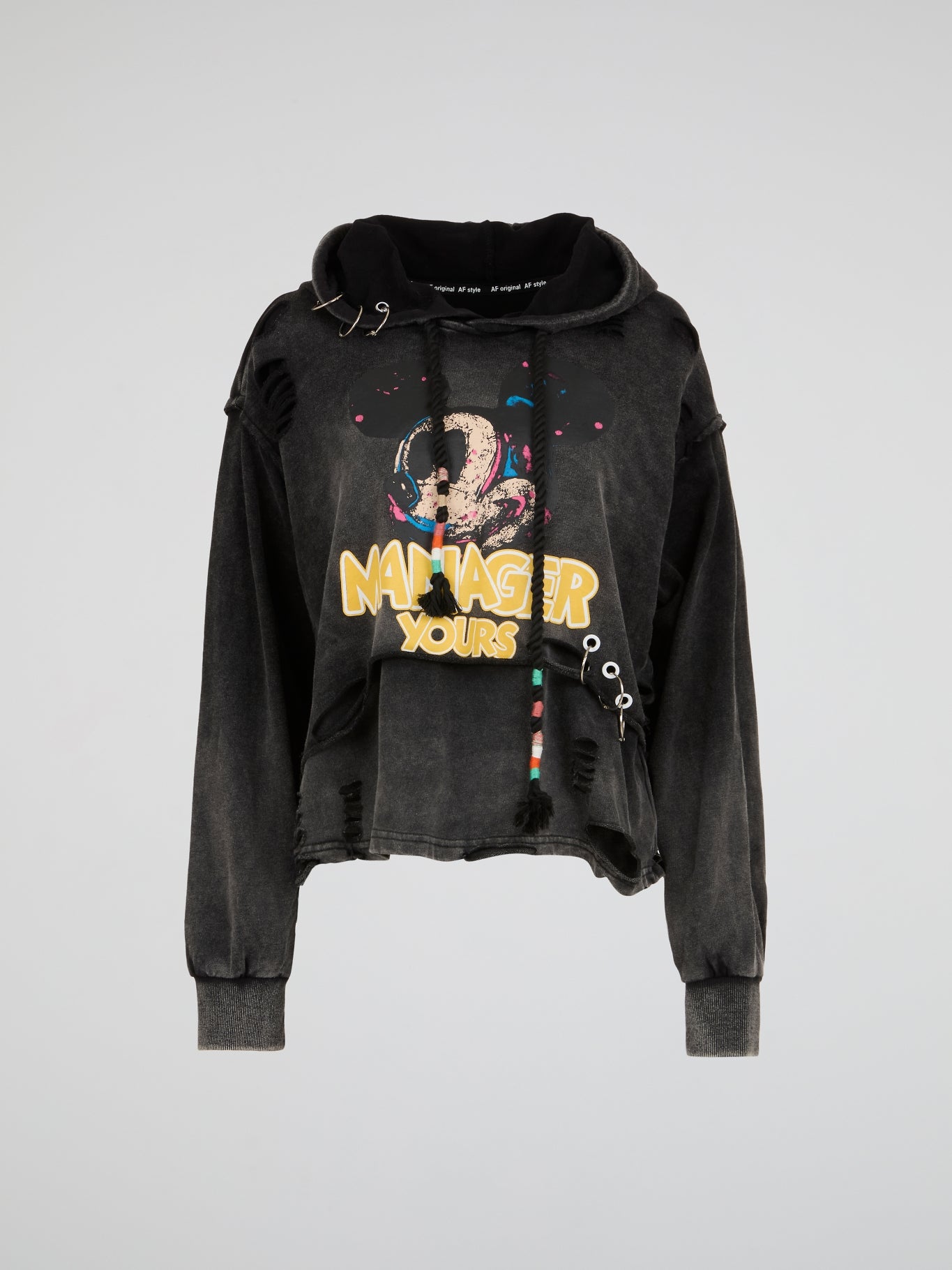 Avant-Garde Black Mickey Hoodie