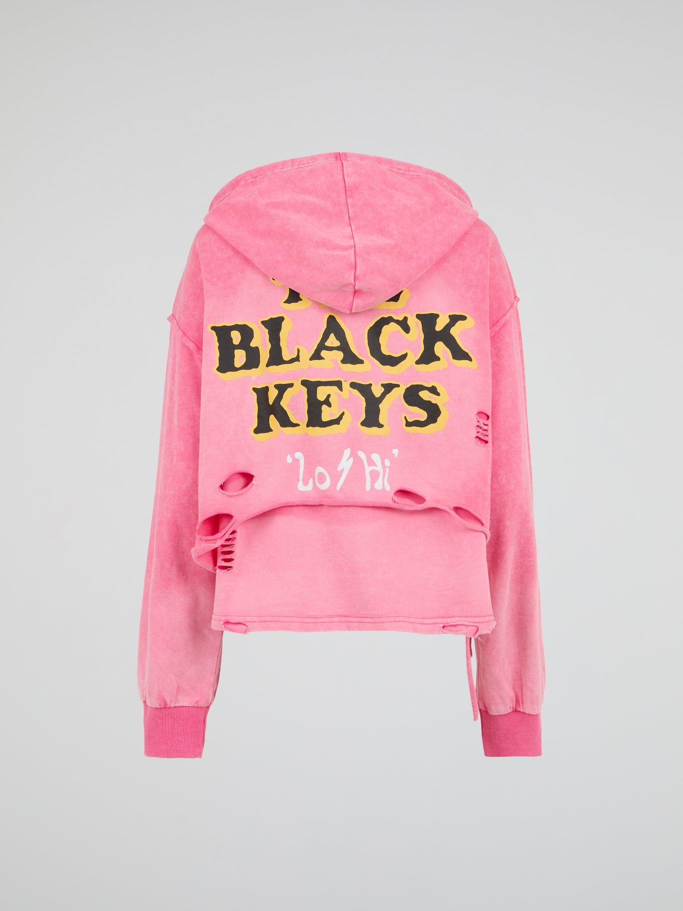 Washed Pink Mickey Deconstructed Hoodie