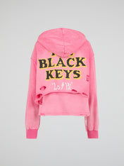 Washed Pink Mickey Deconstructed Hoodie
