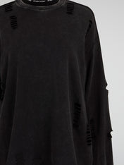 Distressed Long Sleeve Tee