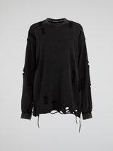 Distressed Long Sleeve Tee