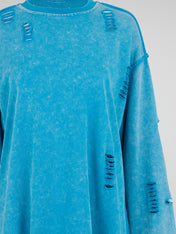 Distressed Long Sleeve Tee